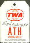 TWA Royal Ambassador Tag