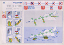 AF Concorde Flight Safety Card