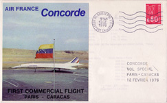 AF Concorde-1st Commercial Flight Paris-Caracas