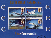 BAHRAIN-BA Concorde Inaugral Flight Miniature Sheet