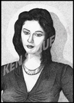 Illustration of Madhuri Dixit
