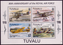 Tuvalu 80th Anniv of the RAF MS