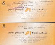 Indian Airlines Tkt